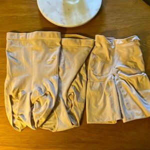 Spanx three items size medium- color nude